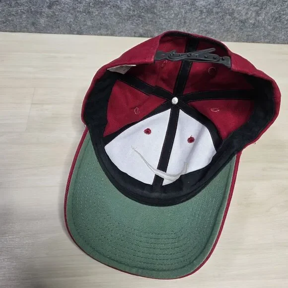 Vintage Nike Swoosh Logo Hat Swoosh Snap Back Red White Big‎ Logo